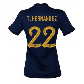 Maillot de foot France Theo Hernandez #22 Domicile Femmes Monde 2022 Manches Courte